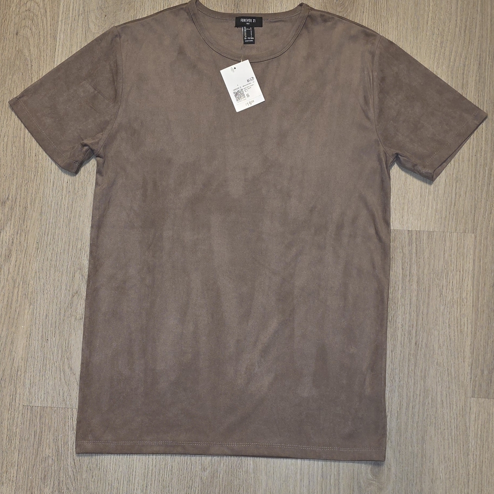 Forever21 Men's Taupe Short Sleeve Tee Size S